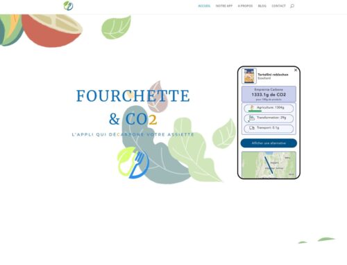 Fourchette et CO2, une application pour bien manger sans polluer avec du CO2